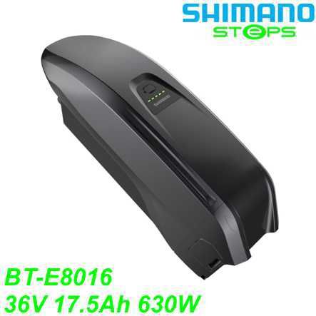 Shimano Steps Rahmenakku 36V 17.5Ah 630Wh BT-E8016 schwarz