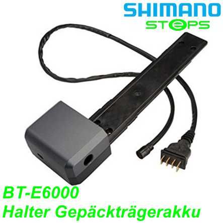 Shimano Steps Halter Gepäckträgerakku BM-E6000 Abus grau o.Schloss