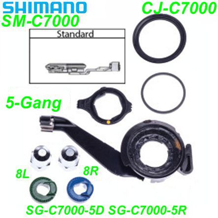 Shimano Schalteinheit Nexus 5-G. CJ-C7000 8R/8L SG-C7000