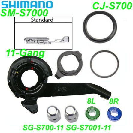 Shimano Schalteinheit Alfine 8-G. CJ-S700-11 8R/8L SG-S7000-11 SG-S7001-11