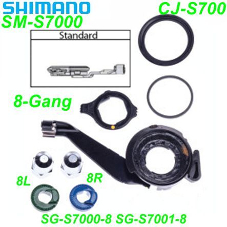 Shimano Schalteinheit Alfine 8-G. CJ-S7000-8 8R/8L SG-S7000-8 SG-S7001-8