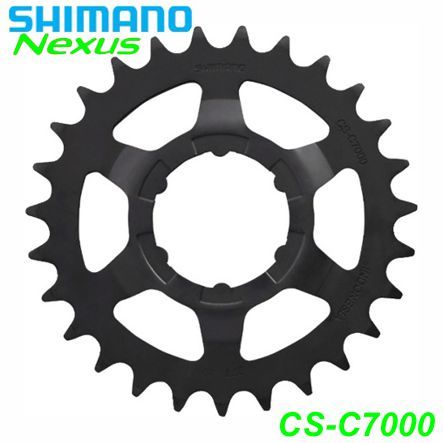 Shimano Zahnkranz CS-C7000 Nexus 1-G. 24 Zähne schwarz