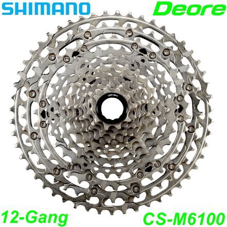 Shimano Kassette 12-G. CS-M6100 Deore 10-51 Zähne Single Box