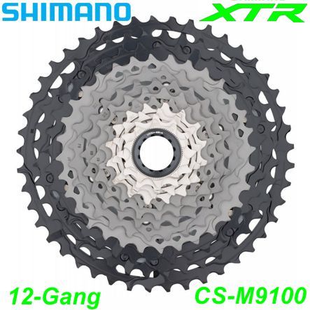 Shimano Kassette 12-G. CS-M9100 XTR 10-45 Zähne Single/Double Box