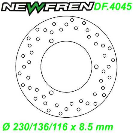 Bremsscheibe DF.4045-A Ø 230/136/116 x 8.5 mm MBK YP SKYLINER Yamaha MAJESTY YP 250cc