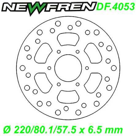 Bremsscheibe DF.4053-A Ø 220/80.1/57.5 x 6.5 mm Cagiva MITO PRIMA R Derbi GPR R 50 75cc