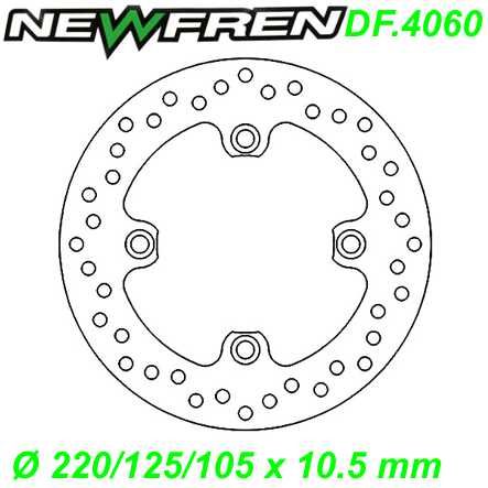 Bremsscheibe DF.4060-A Ø 220/125/105 x 10.5 mm Honda CB F CB-1 CBR F F4 FS FR SPORT R RR