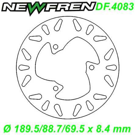 Bremsscheibe DF.4083 A Ø 189.5/88.7/69.5 x 8.4 mm Aprilia ARECIFE ATLANTIC SR R FACTORY