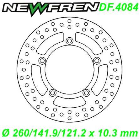 Bremsscheibe DF.4084-A Ø 260/141.9/121.2 x 10.3 mm Suzuki BURGMAN AN 250 400 650cc