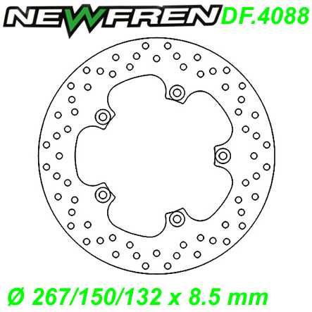 Bremsscheibe DF.4088-A Ø 267/150/132 x 8.5 mm Yamaha FZ8 MAJESTY YP X-MAX R YP RA YP