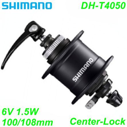 Shimano Nabendynamo DH-T4050 CenterLock 32-L 6V/1.5W schwarz 100/108mm