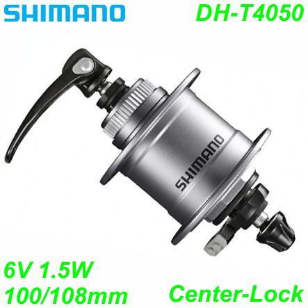 Shimano Nabendynamo DH-T4050 CenterLock 32-L 6V/1.5W silber 100/108mm