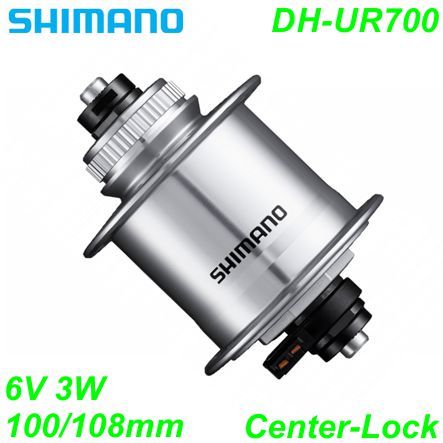 Shimano Nabendynamo DH-UR700 CenterLock 32-L 6V/3W silber 100/108mm