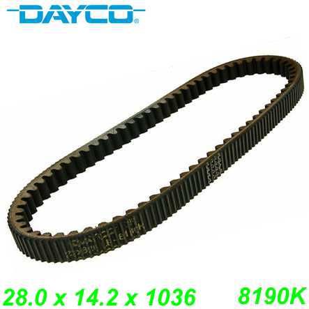 Keilriemen DAYCO 28.0 x 14.2 x 1036 (8190K) Aprilia Gilera Peugeot Piaggio 400 500cc
