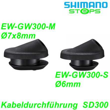 Shimano Steps Kabeldurchführung EW-GM300 Ø 6 mm