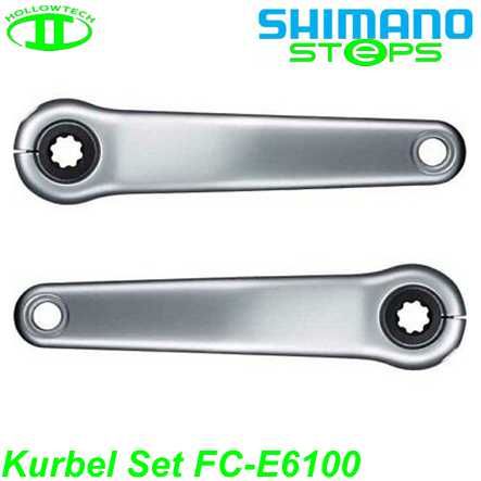 Shimano Steps Kurbel Set FC-E6100 170 silber