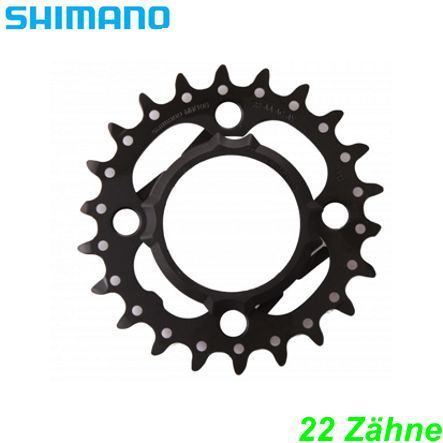 Shimano Kettenblatt 3x9-G. FC-M3000 22 Z. Ø 64 schwarz Y1WS98010