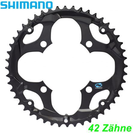 Shimano Kettenblatt 3x8-G. FC-M361 42 Z. Ø 104 HS schwarz Y1KN98050
