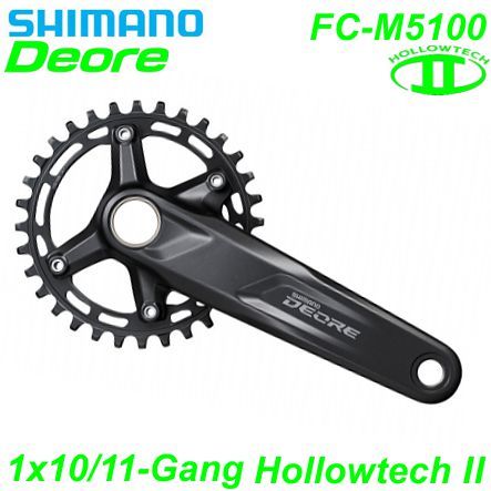 Shimano Kettenrad 1x10/11 HT II FC-M5100 170-30 Z. 52 mm o.TL