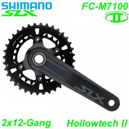 Shimano Kettenrad 2x12 HT II FC-M7100 165-36x26 Z. 48.8mm SLX o/TL