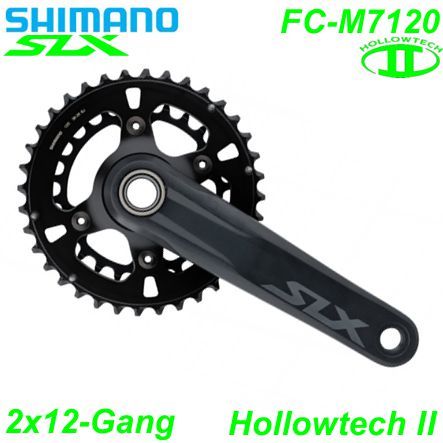 Shimano Kettenrad 2x12 HT II FC-M7120 165-36x26 Z. 51.8mm SLX o/TL