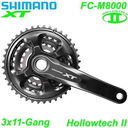 Shimano Kettenrad 3x11 HT II FC-M8000 170-40x30x22 XT 50 mm oTL