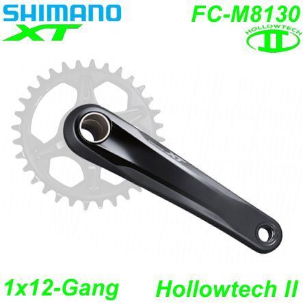 Shimano Kettenrad 1x12 HT II FC-M8130 165 o/Kettenblatt 56.5 mm oTL