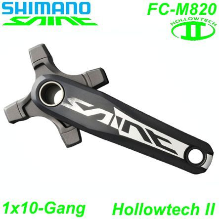 Shimano Kettenrad 1x10 HT II FC-M820 175 o.Kettenblatt mTL