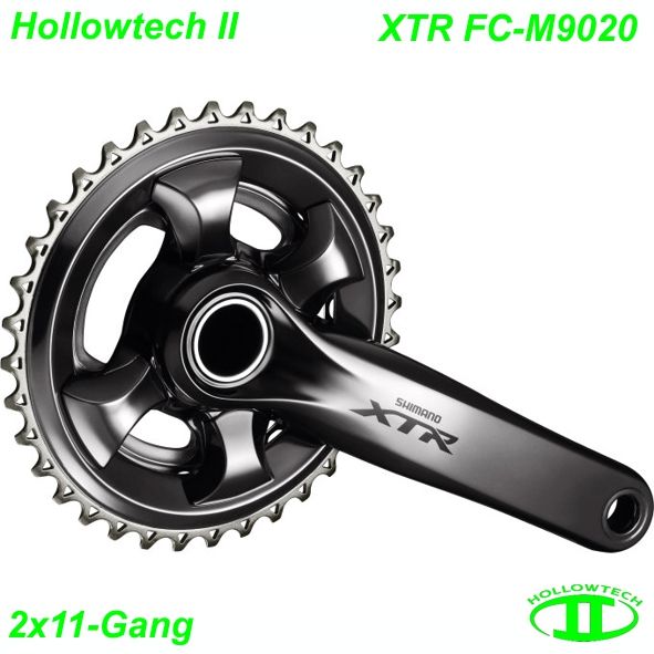 Shimano Kettenrad 2x11 HT II FC-M9020 180-34x24 XTR 48.8 mm o.TL