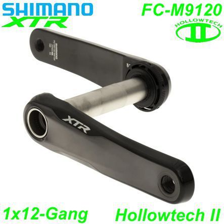 Shimano Kettenrad 1x12 HT II FC-M9120 165 o.Kettenblatt 52mm oTL