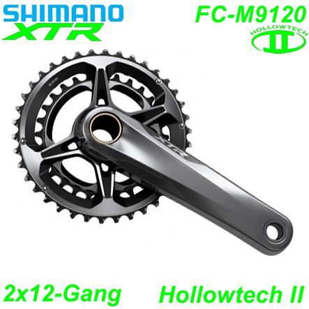Shimano Kettenrad 2x12 HT II FC-M9120 165-38x28 Z. 51.8 mm o/TL