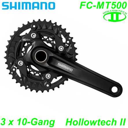 Shimano Kettenrad 3x10 FC-MT500 HT II 170 40x30x22 schwarz