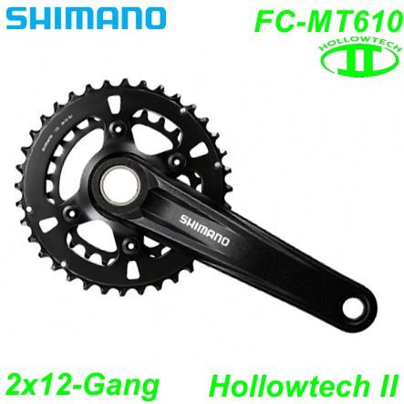 Shimano Kettenrad 2x12 HT II FC-MT610 170-36x26 Zähne 48.8 mm oTL