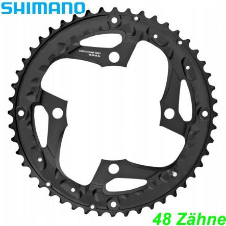 Shimano Kettenblatt 3x9-G. FC-T3010 48 Z. Ø 104 HS schwarz Y1RV98060