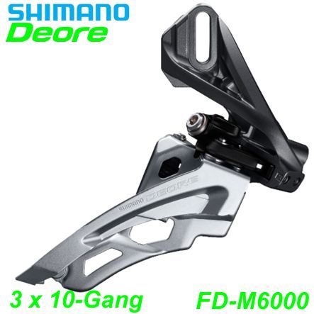 Shimano Umwerfer 3x10-G. FD-M6000-D Deore Si-Sw F-Pull 66-69° Direktmontage