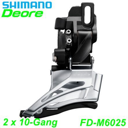 Shimano Umwerfer 2x10-G. FD-M6025-D Deore Do-Sw Du-Pu 66-69° Direkt Box