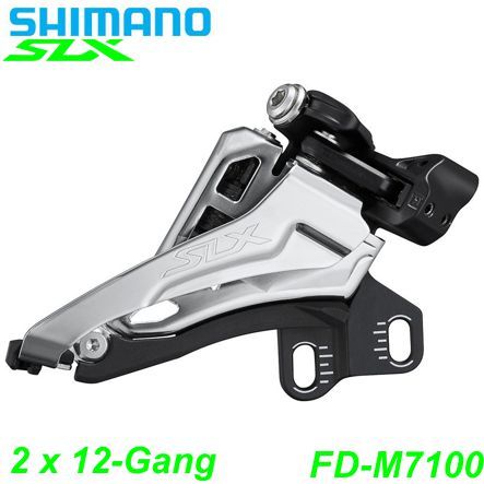 Shimano Umwerfer 2x12-G. FD-M7100-E SLX Si-Sw Fr-Pu 66-69° ohne Platte 40-42Z Box