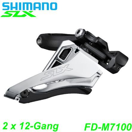 Shimano Umwerfer 2x12-G. FD-M7100-M SLX Si-Sw Fr-Pu HC 66-69° 28.6/31.8/34.9 Box