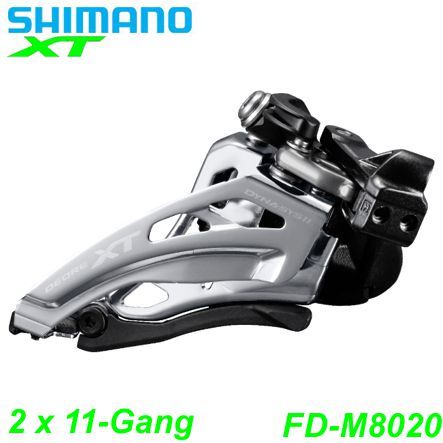 Shimano Umwerfer 2x11-G. FD-M8020-L XT Si-Sw Fr-Pu LC 66-69° 28.6/31.8/34.9 Box