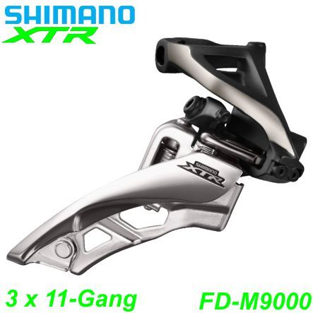 Shimano Umwerfer 3x11-G. FD-M9000-H XTR Si-Sw Fr-Pu HC 66-69° 28.6/31.8/34.9 Box