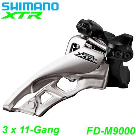 Shimano Umwerfer 3x11-G. FD-M9000-L XTR Si-Sw Fr-Pu LC 66-69° 28.6/31.8/34.9 Box