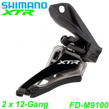 Shimano Umwerfer 2x12-G. FD-M9100-D XTR Si-Sw Fr-Pu 66-69° Direktmontage