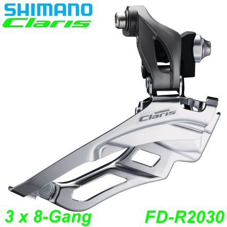 Shimano Umwerfer FD-R2030-F 3x8-Gang Anlöt-Typ Claris Box 50 Zähne