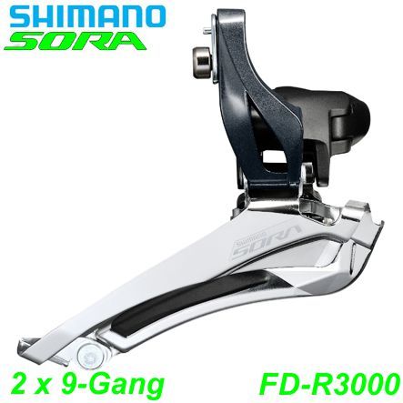 Shimano Umwerfer FD-R3000-X 2x9-Gang 28.6/31.8/34.9mm Box