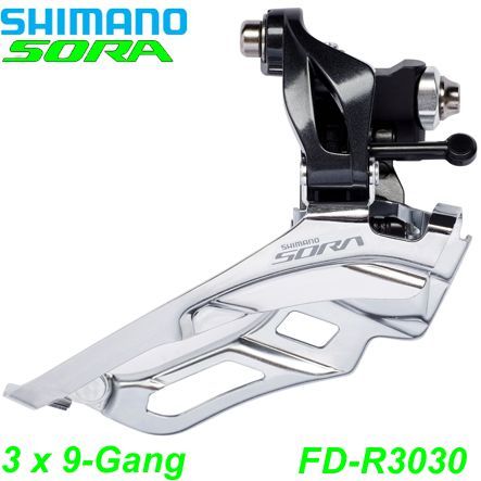 Shimano Umwerfer FD-R3030-F 3x9-Gang Anlöt-Typ Box