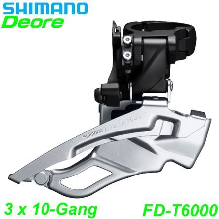 Shimano Umwerfer 3x10-G. FD-T6000 Deore DS DP schwarz 63-66 28.6/31.8/34.9