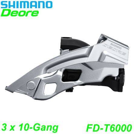 Shimano Umwerfer 3x10-G. FD-T6000 Deore TS DP schwarz 63-66 28.6/31.8/34.9