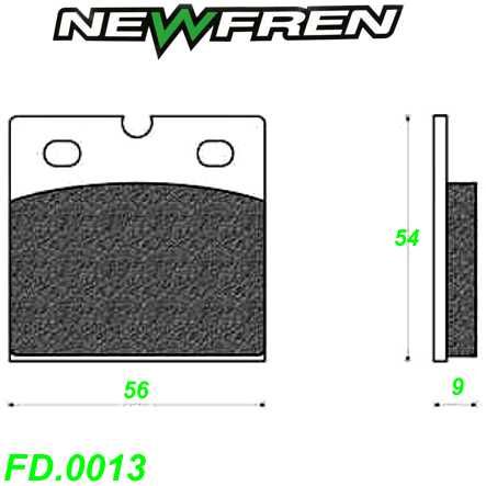 Scheibenbremsbelag NEWFREN FD.0013 Sinter Aprilia Benelli Bimota BMW BREMBO DUCATI INDIAN
