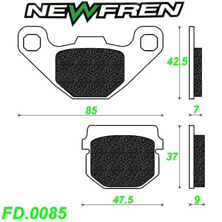 Scheibenbremsbelag NEWFREN FD.0085 Aprilia RS4 SX TUONO CPI Fantic Garelli RAIDER Kawasaki