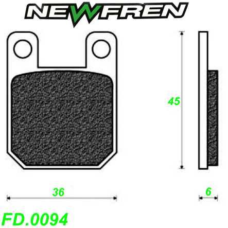 Scheibenbremsbelag NEWFREN FD.0094 Aprilia Beta Cagiva CPI Garelli Gilera Italjet Malaguti Piaggio